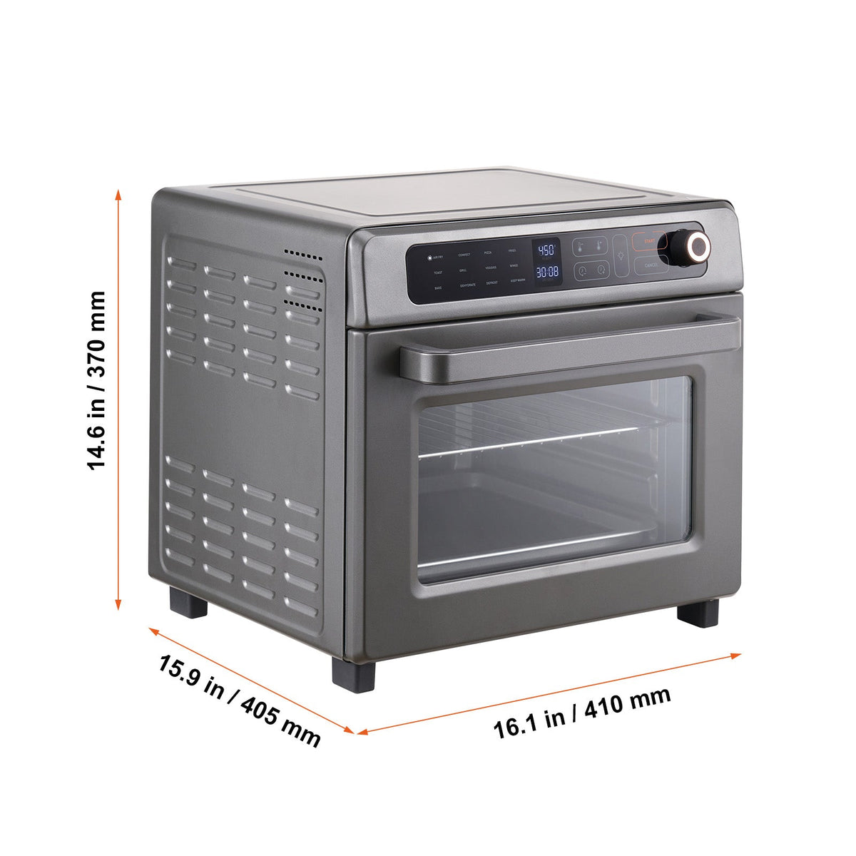 12-IN-1 Air Fryer Toaster Oven, 25L Convection Oven