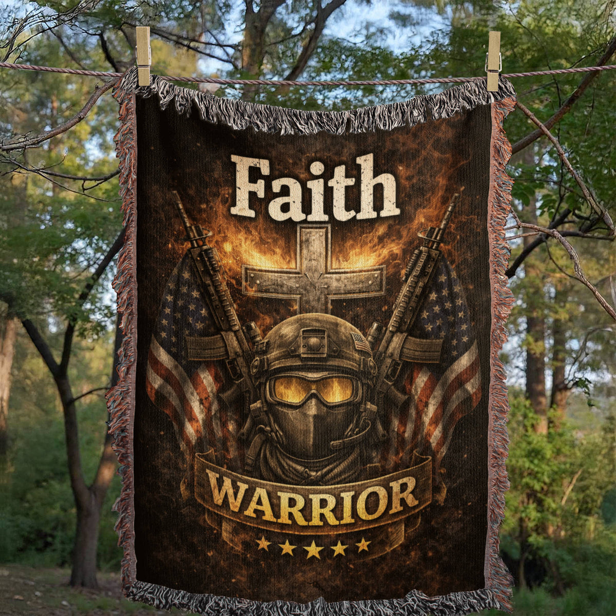 Prayed For Strength Received Purpose Christian Blanket – Faith Comfort Throw