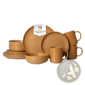 12-Piece Stoneware Dinnerware Sets With Mugs  Microwave & Dishwasher Safe Non-Toxic Dinner Plates Bowls Set  Stackable Matte Glaze Kitchenware For 3