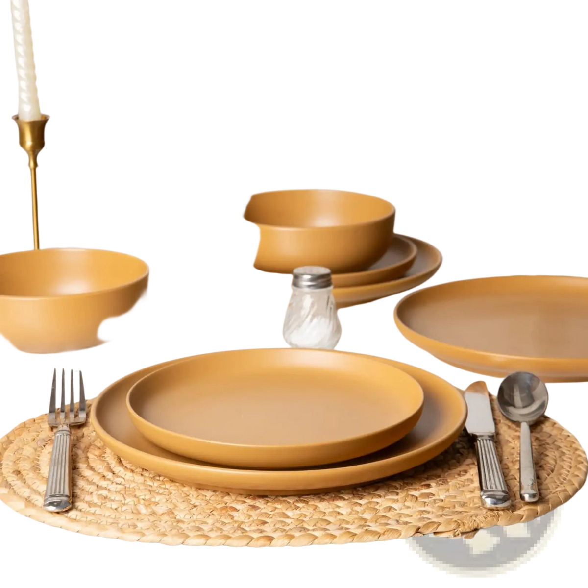 12-Piece Stoneware Dinnerware Sets With Mugs  Microwave & Dishwasher Safe Non-Toxic Dinner Plates Bowls Set  Stackable Matte Glaze Kitchenware For 3